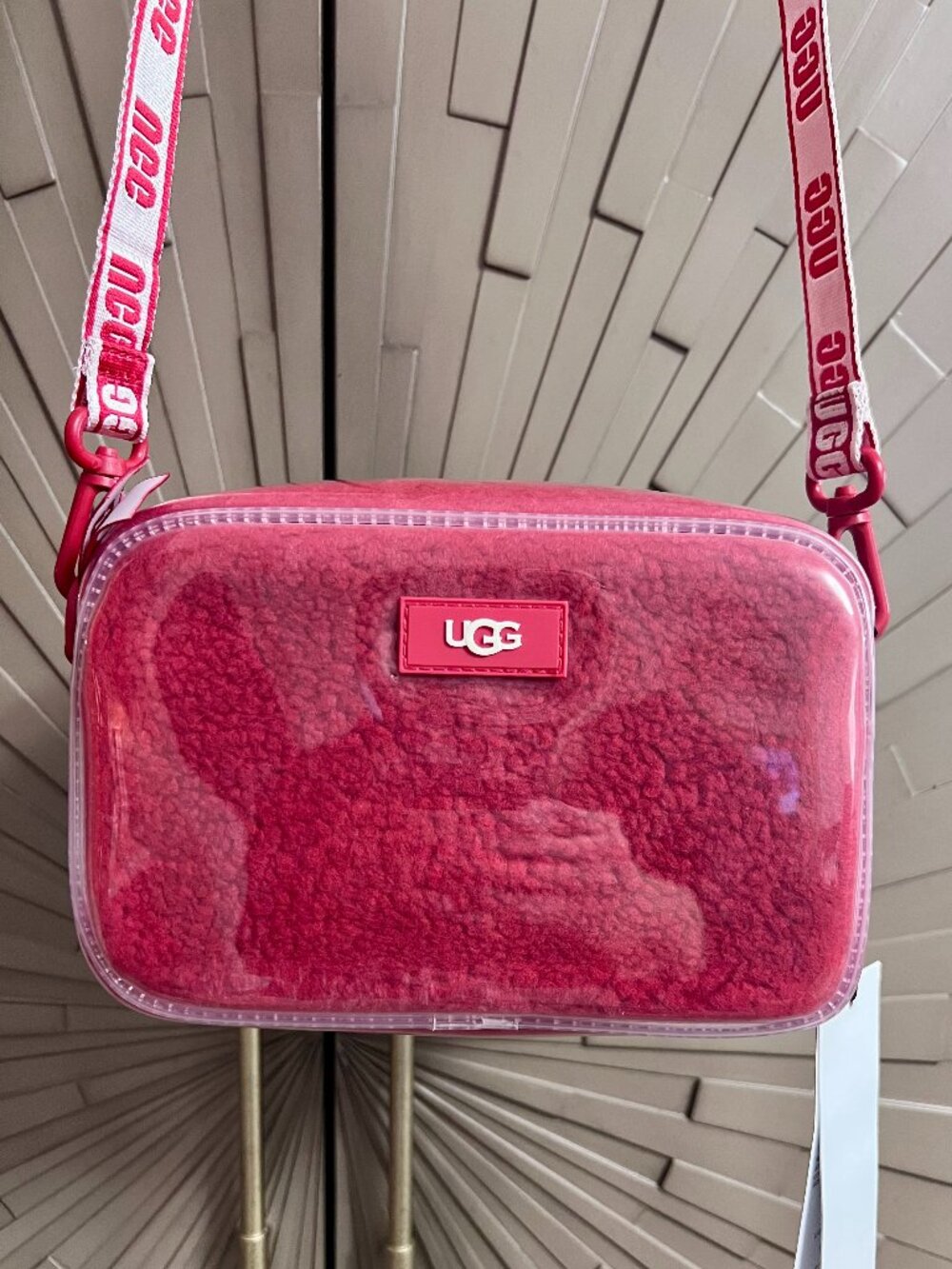 NWT UGG Red Janey II Purse Bag with Dust Cover